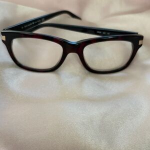 Stylish Kate Spade women Black and dark Red eye Glasses